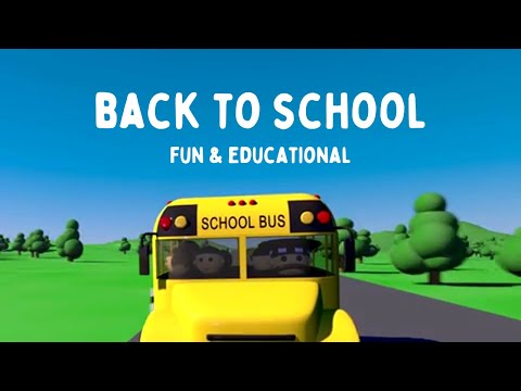 Back to School Fun for Kids 🎒🍎 | Cute & Educational Video