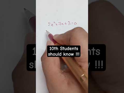 10th students should know!!!!🔥💯 #class9 #edu_bees #maths #viral
