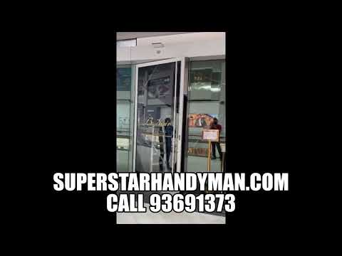 Superstar Handyman Services - Glass Door Repair in Singapore