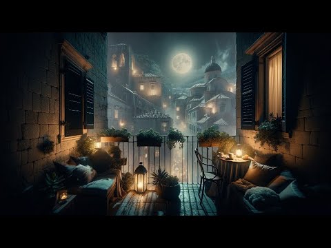 4K Rustic Retreat: Rolling Fog and Jazz Music Ambience 🌙