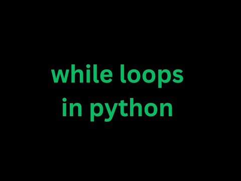 While loops in python