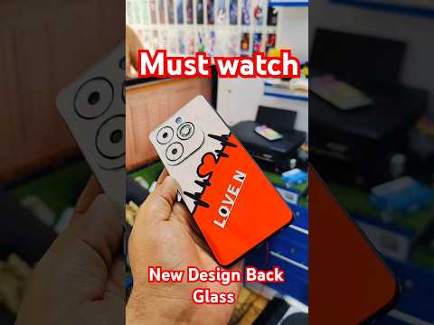 machine cutting mobile back skin lamination design #ytshorts #shortvideo #viralvideo #mobilewrap