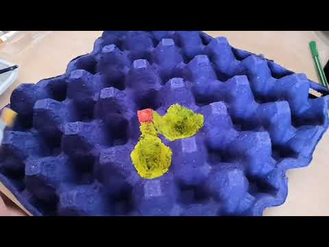 Upcycling: Egg Tray Art [Time Lapse]