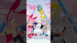 New Epic Kiss Run: Sonic vs. Silver Day 16 Challenge! #SonicTheHedgehog #Sonic #Shorts