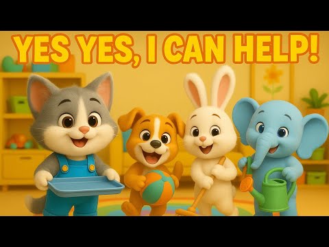 YES YES, I CAN HELP! 🌟 Brushy’s Super Helper Song for Kids #toddlermusic #possitiveaffirmation