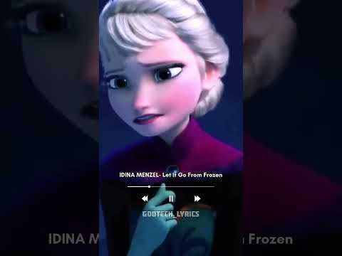 @idinamenzel FROZEN (Let It Go) short Lyrics #foryou #lyrics