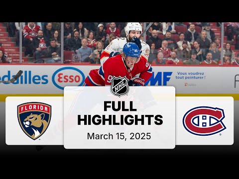 NHL Highlights | Panthers vs. Canadiens - March 15, 2025