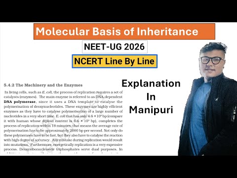 Molecular Basis of Inheritance || NCERT line by line || Explanation in Manipuri