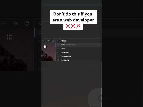 Don't do this if you are a web developer. #webdevelopment #typography