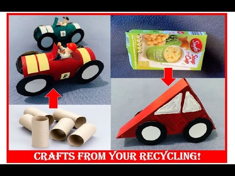 Best cardboard boxes & toiletrolls craft ideas #Craft Activities for kids# #DIY #Easy recycling toys