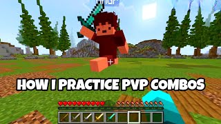 How I master PvP combos in minecraft android #minecraft