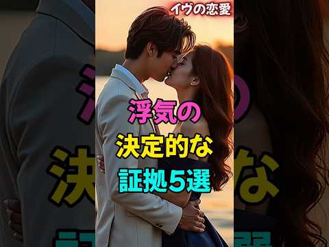 浮気の決定的な証拠5選  #浮気の証拠 #恋愛違和感 #浮気サイン #恋愛