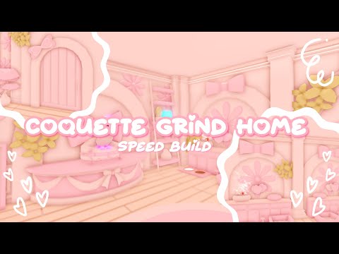 ≽^• ˕ • ྀི≼ Coquette Grind Home - Adopt Me Speed Build - #adoptme #adoptmegame