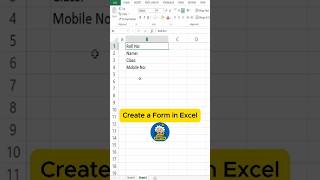 Create a Form-Like Layout in Excel  #excel #exceltricks #excelshortcuts #exceltutorialforbeginners