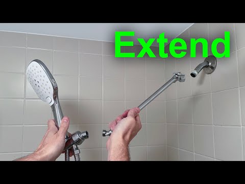 Shower head cheap extension arm installation