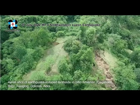 Earthquake-induced landslides in Brgy. Talogtog Dolores, Abra
