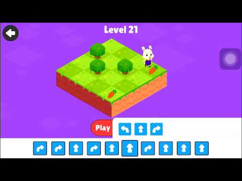 Carrot Chase | Sequences | level 1 to 30 by Kidlo Coding