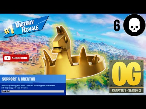 Fortnite OG | 6 Kill Win Gameplay | Controller Player | Creator Code: Cloakified (1080p Open)