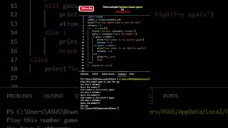 Python game for Beginners. #programming #python #pythonforbeginners #pythongamedevelopment