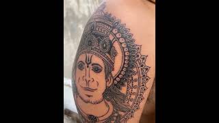 hanuman tattoo part- 8 #tattoo #tattoodesign #tattooindia #art #tattoofun #tattooartist #tattooideas