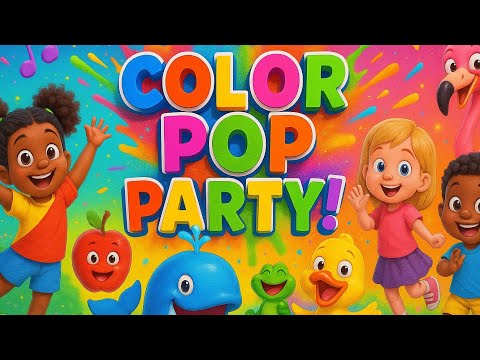 Color Pop Party | Nursery Rhyme | Sing-along | Learn Colors