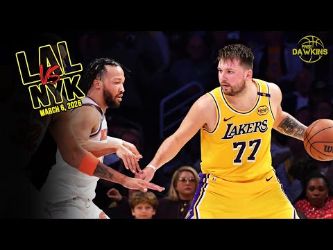 Los Angeles Lakers Full Team Highlights vs Knicks | March  6, 2025 | FreeDawkins