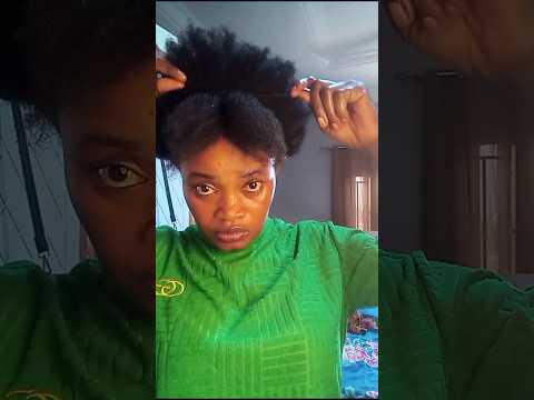 QUICK  & EASY PROTECTIVE NATURAL HAIR STYLE #shorts #youtubeshorts  #shortvideo #naturalhairstyles