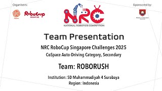 NRC25.1-  Team ROBORUSH - Indonesia - CoSpace Autonomous Driving, Secondary - NRC2025