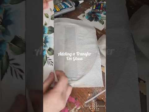 Easy Rub-On Transfer Hack On Glass: Jewelry Box Makeover #diyideas #easydiy #redesignwithprima