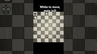 ''🤔♟ Checkmate in 2 Moves! 👀⏰''   #chess #easypuzzle #tricky #shorts