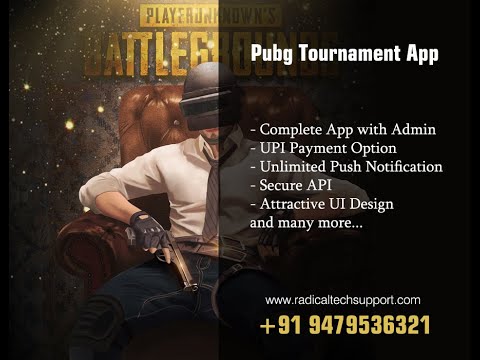 PUBG Tournament App Development with Admin | Start Earning Today | Pubg Paytm