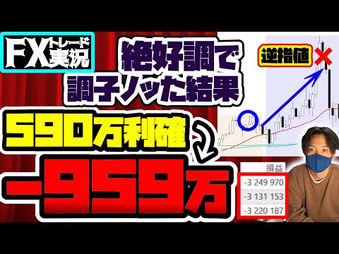 【※大損】ロンドンで利確したのにNYで全部溶かす専業トレーダーの一日【FXトレード実況】