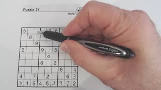 Sudoku Primer 104 - solving tips for hard puzzle - diagonal pattern
