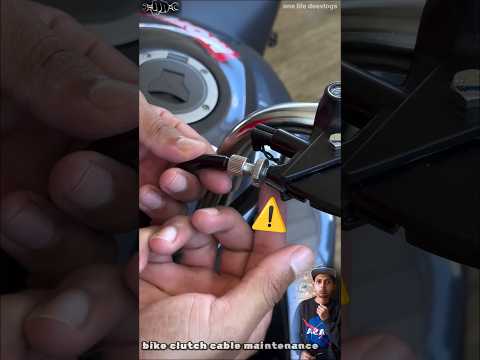 Clutch cable adjustment| bike service at home