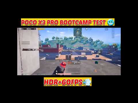 Poco x3 pro bootcamp test | poco x3 pro review | poco x3 pro bubg test #shorts #youtubeshorts