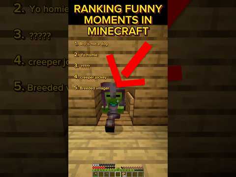 RANKING FUNNY MOMENTS IN MINECRAFT🤣🤣#funny #shortvideo #shorts #minecraft #minecraftmemes #gaming
