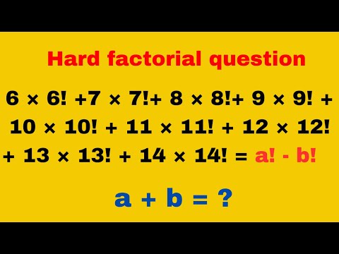 A hard factorial problem | math olympiad | you should be able to solve this!!!