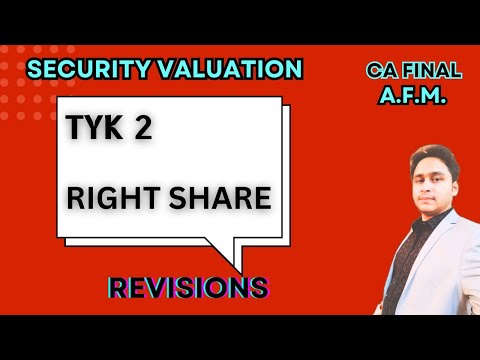 TYK 2 | RIGHT SHARE | SECURITY VALUATION | CA FINAL AFM | REVISION | MAYANK NARANG