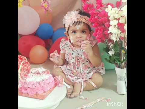 #1stPreBirthday #CakeSmashing #LittleAngelShravi #cutebaby  #Babygirl#trending #shortvideo #desigirl