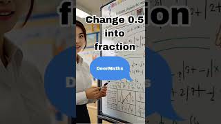 How to Convert Decimal into Fraction DeerMaths #maths #fraction #trending #shorts