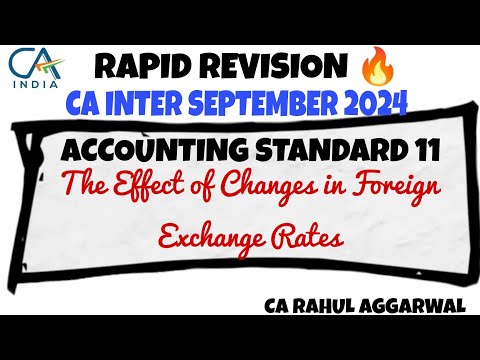 Accounting Standard 11 | The Effect of Changes in Foreign Exchange Rate | CA Rahul Aggarwal