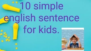 10 English sentences for kids | Reading Lesson For Kids