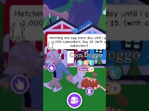 Hatching one egg every day until I get 1,000 subscribers. Day 15. #1000subscribers #adoptme #roblox