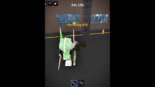 Murderer round but there's an exploiter #roblox #mm2 #murdermystery2 #exploiter #fyp #viral