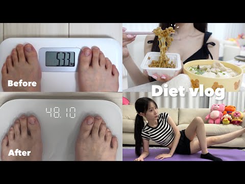 My diet routine to lose -5 kg ​​and waist 10 cm without stress 🏃‍♀️💨 [Diet vlog]