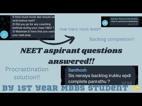 NEET aspirants doubts cleared| #neet2023 #neetexam #neetmbbs #mbbsstudent #mbbslife #mbbsmotivation
