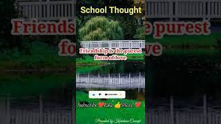 School Thought || English to hindi || school assembly || @karishmaconcept #shorts
