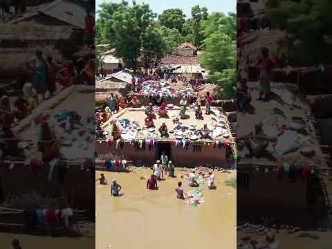 South Asia Village in Flood #tearsofpain #tearsofsoil #poorpeople #southasia #punjab #hurted #pain