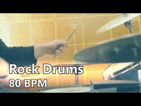 🤘 🥁 Rock Drums Beat 80 BPM