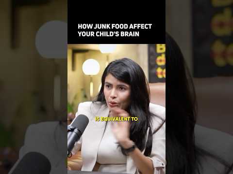 How junk food affect your Child’s brain! Well explained by ​Schweta.happyminds! #childhoodobesity